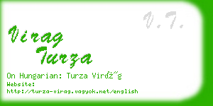 virag turza business card